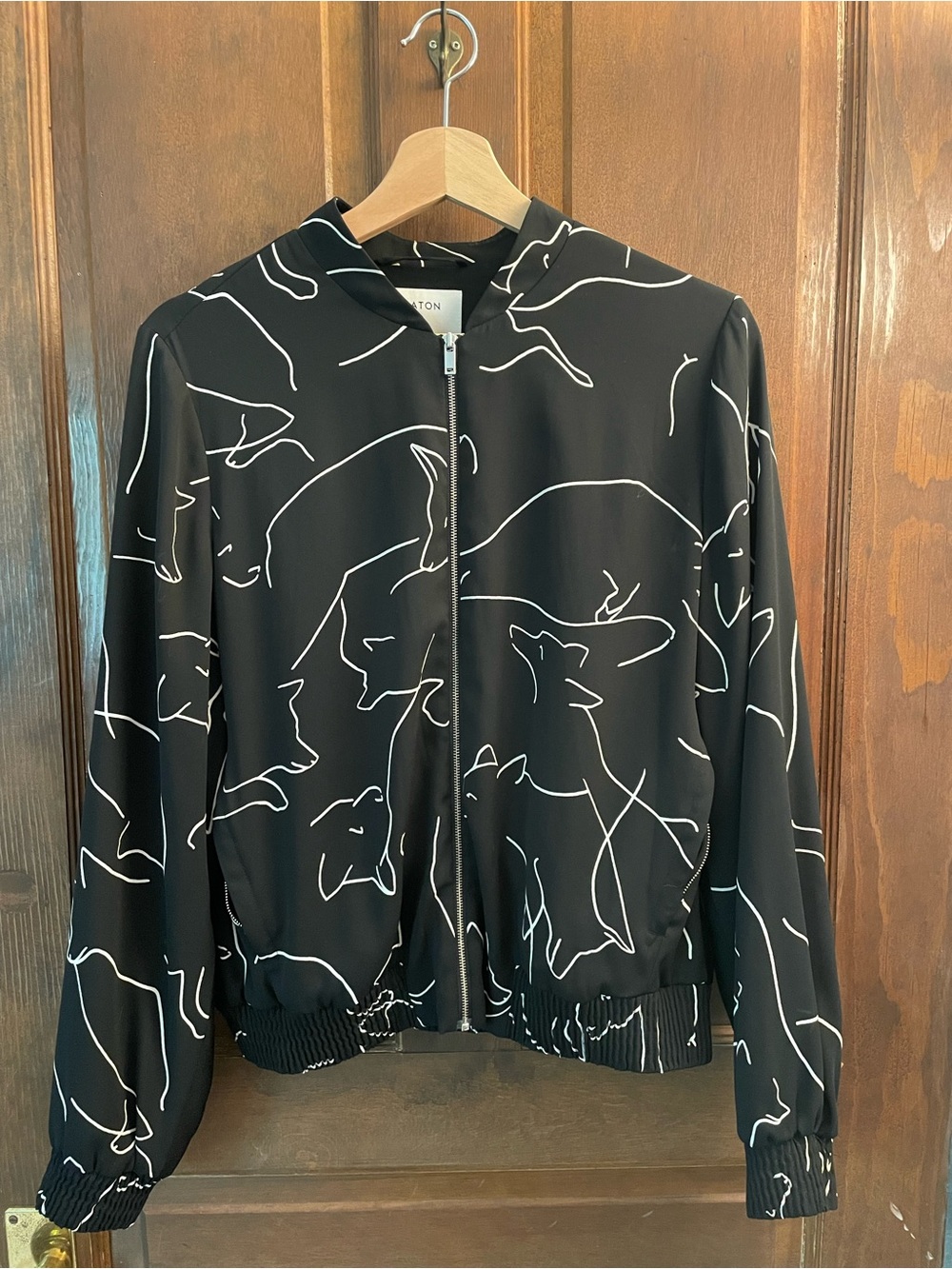 Upcycled Babaton Printed Bomber (M/L)